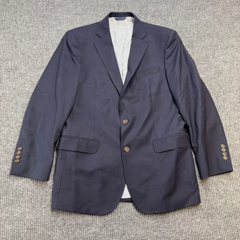 Brooks Brothers Blazer Mens 41R Navy‎ Blue Explorer Madison Fit Suit Jacket Wool